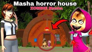 There is a house masha horror secret Horror in sakura school simulator MOVE HORROR sakura