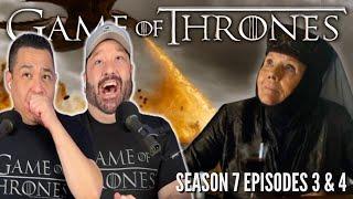 "Tell Cersei..." *GAME OF THRONES* S7E3 S7E4 REACTION! FIRST TIME WATCHING