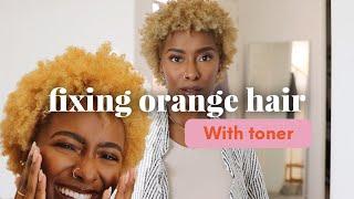 Fixing Orange Hair after bleaching at home