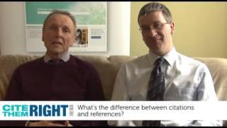 What's the difference between citations and references?