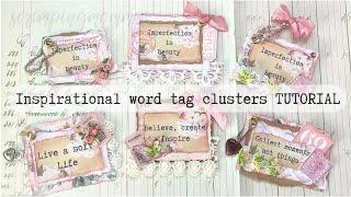 Inspirational Word tag clusters TUTORIAL