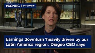 Earnings downturn 'heavily driven by our Latin America region,' Diageo CEO says