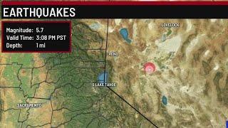 Earthquake shakes parts of Nevada, Northern California