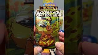 Prismatic Evolutions Flareon Mini Tin Opening #pokemon #pokemoncards #shorts #prismaticevolutions