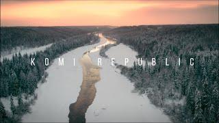 Aerial view. Winter in Komi Republic - Sosnogorsk / Аэросъемка. Зима в Республике Коми.