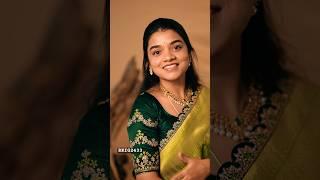 Munga Silk Less Cutwork Parrotfreen And Bottlegreen Saree