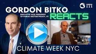 ITI EVP of Public Sector Policy Reacts to NYC Climate Week