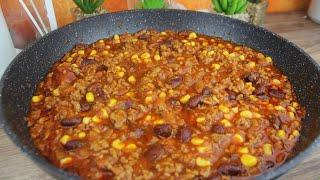 Chili con carne recipe, make yourself nice and tasty, quick recipe, #recipes