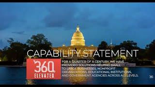 360 ELEVATED® Marketing. Advertising and Public Relations. Government Capability Statement