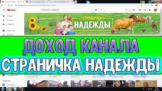 Доход канала Страничка Надежды на Youtube