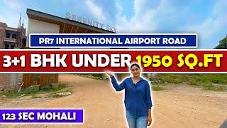 Affordable Price में Airport Rd के पास घर 3+1 BHK Flats With lift | Mohali