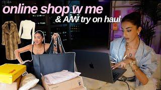 online shop with me for a new autumn wardrobe & try-on haul 2024