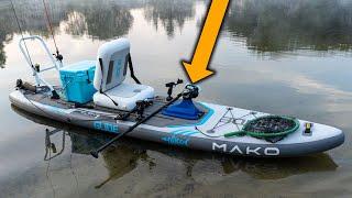 PEDAL DRIVE On A Fishing Paddle Board?!