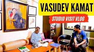 Studio Visit to Artist Vasudev Kamat Sir  | Sanky Vlogs