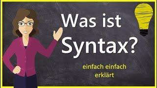 Was ist Syntax? - Aus der Sicht der Linguistik