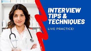 Interview tips and technique - Live practice with Elle