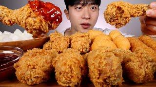 후라이드는 황금올리브가 맛있긴맛있다...BBQ황금올리브치킨 치즈볼 새우튀김 먹어보겠슴다!!! 먹방ASMR MUKBANG FRIED CHICKEN EATING SHOW