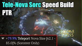 Diablo 4 | Tele-Nova Sorc | PTR Speed Build