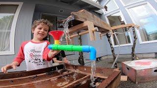 Daddy Engineer: Backyard Water Table | Design Squad