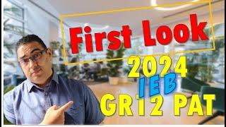 IEB | Grade12 | CAT PAT | 2024 | First Look