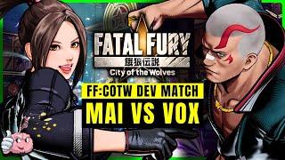 Mai Shiranui vs Vox Reaper DEV Matches | 4K 60fps HDR | FATAL FURY City of the Wolves