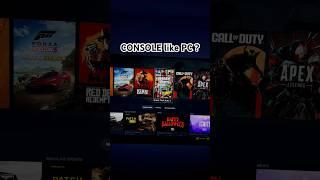 Turn PC into Console #shorts #pc #console #gaming #steam #pcgaming #consolegaming #gamer #gamingtips