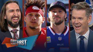 Chiefs underdogs vs. Bills: Can Mahomes pass Allen in MVP odds with a win? | FIRST THINGS FIRST