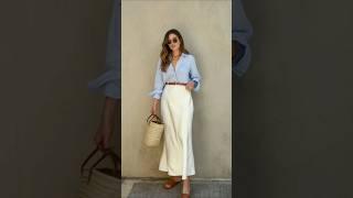 우아해보이는 화이트 스커트 코디#fashion #style #ootd