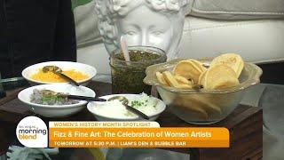 Celebrate Women Artists at Liam’s Den & Bubble Bar’s Fizz & Fine Art Series