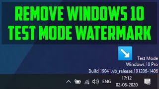 Remove Windows 10 Pro "TEST MODE" Watermark