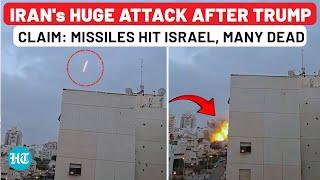 Iran's Huge New Attack On Israel Right After Trump's Ceasefire Claim; Missiles Hit, Many Dead| USA