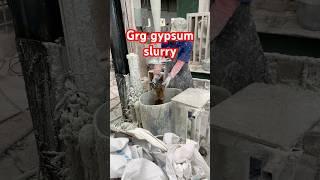 GRG gypsum slurry preparation and production real shot#grg #gypsum #renovate #india