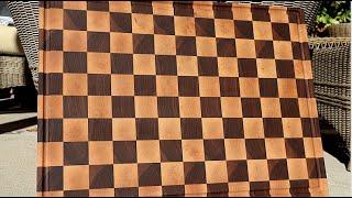 How To Make A Checker Pattern End Grain Cutting Board (Brisket Buster)