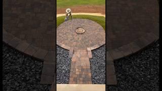 Hardscape Construction Time Lapse Fire Pit Paver Patio