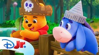 Playdate with Winnie the Pooh | Play Pirates with Eeyore | @disneyjr