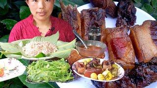 Delicious Smoke pork naga style @yolithonger3792#mukbang #food