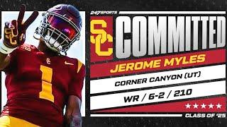 WATCH: 5-star WR Jerome Myles commits to USC Trojans | Live Commitment | No. 30 Overall Player