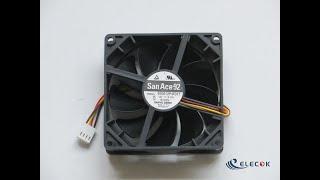 9S0912P4F011 12V 0.17A 4wires cooling fan