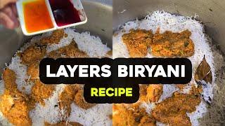 Masala Tikka Biryani Recipe | Layers Wali Karachi Style Biryani Making