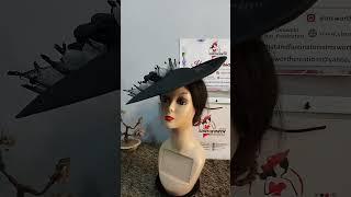 Black Latest and Trending  Hat and Fascinator, Wedding Guests, occasion in Lagos Nigeria