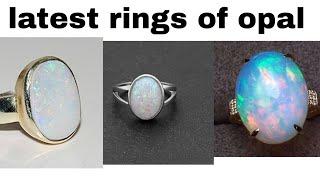 Latest opal stone rings