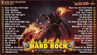 Top 100 Hard Rock Best Hits 80s 90s Playlist  Heavy Metal  Scorpions, Metallica, Nirvana, Bon Jovi