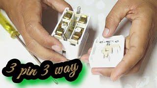 Repair : UK or MALAYSIA 3 ways plug stuck.