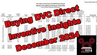 Buying DVC Direct - Incentives Insights December 2024