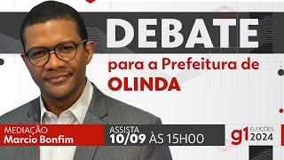 Debate para prefeito de Olinda - ASSISTA AO VIVO - DIA 10/09