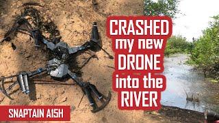 DONT BUY SNAPTAIN-New Drone Crashed into the River- Snaptain A15H Drone Unboxing & Review