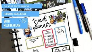 Travel Planner Page for Planner Using Travel Basics