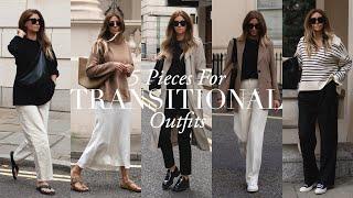 5 Key Transitional Pieces & Minimalist Outfits