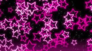 ⭐Motion graphics background with soaring  pink stars⭐