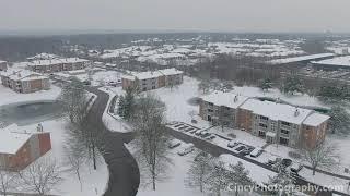 Cincinnati Aerial Snow Drone Video in High Quality 4K Resolution by CincyPhotography